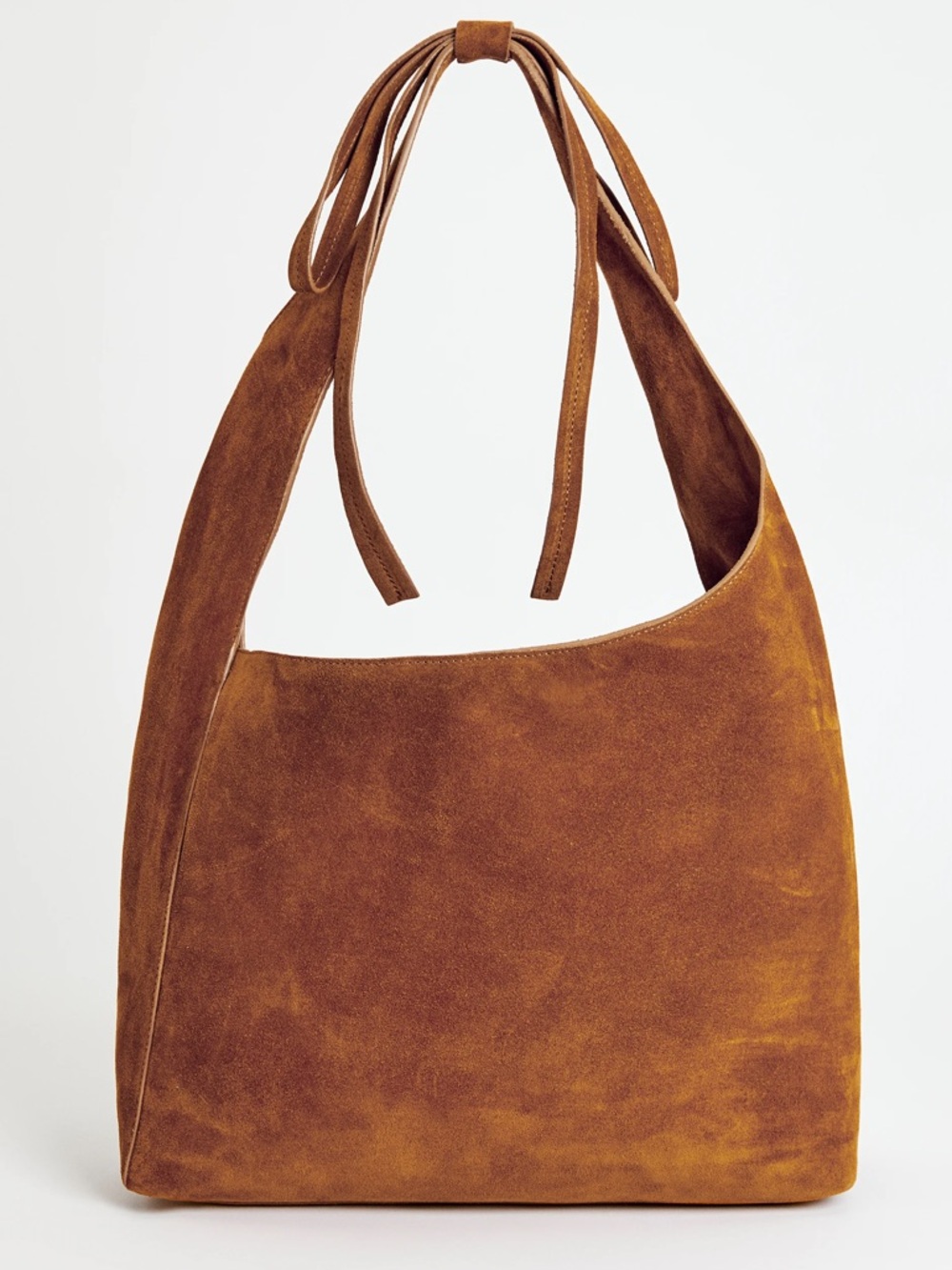 Reformation Vittoria Medium Tote Brown Suede Leather Shoulder Bag- NEW NWT